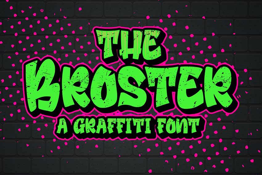 Broster - Graffiti Font